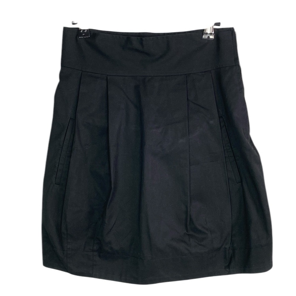 Black Women's Pleated A-Line Skirt
